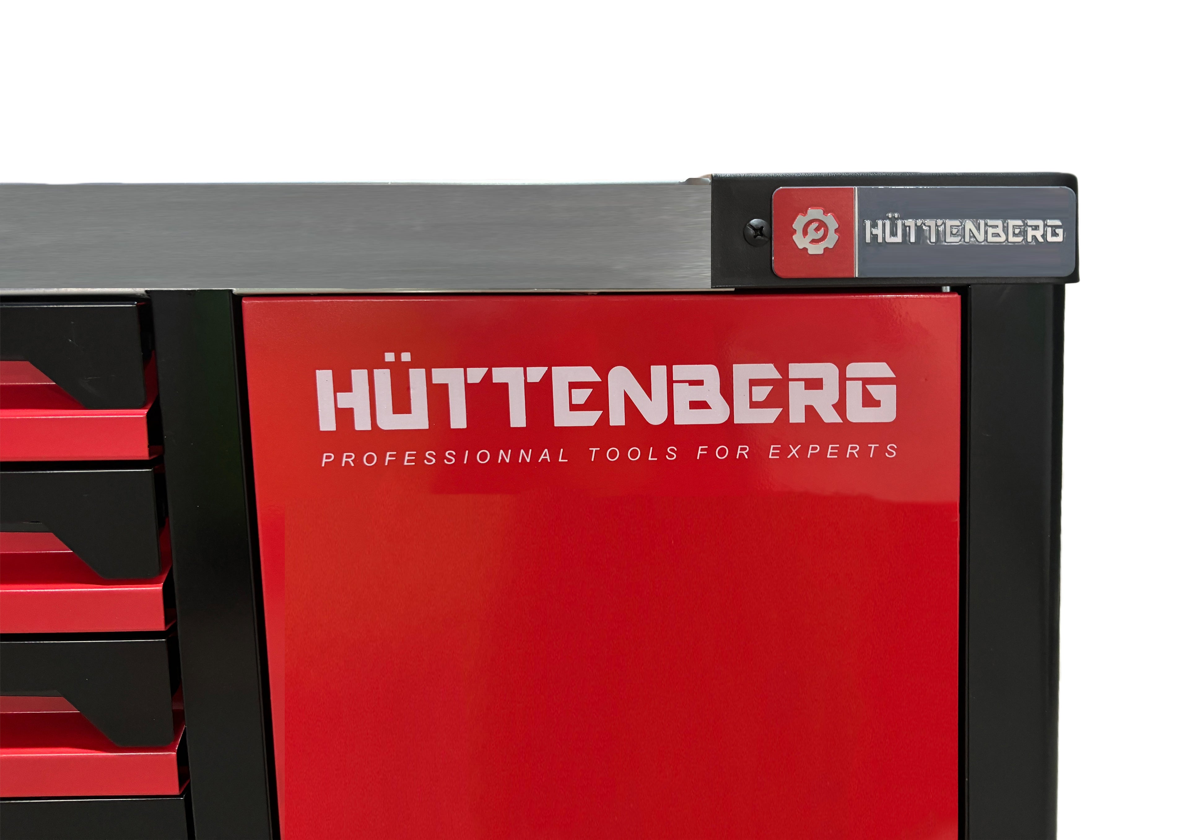 Huttenberg JUMBO – Servante d’atelier professionnelle XXL 7 tiroirs avec outillage complet – Acier 0,8 mm