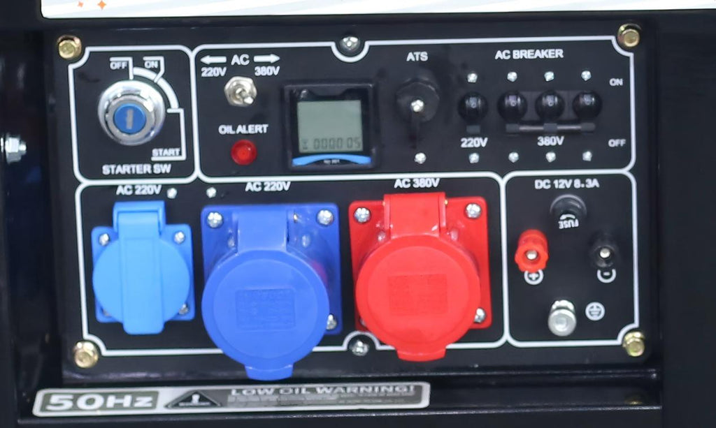 Groupe électrogène diesel ouvert 11000EA3D – 11 kVA – Triphasé 380V – AVR – Démarrage électrique – Usage professionnel