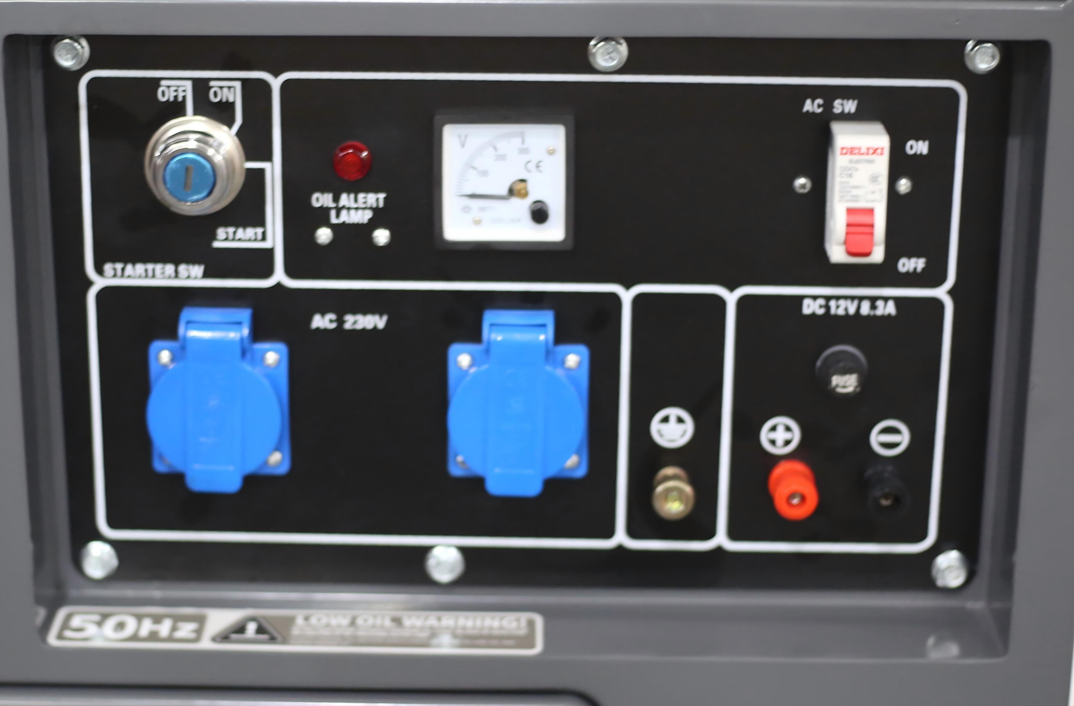 Groupe électrogène diesel silencieux 3700TN – 3 kW – 220V – Monophasé – AVR – Démarrage électrique