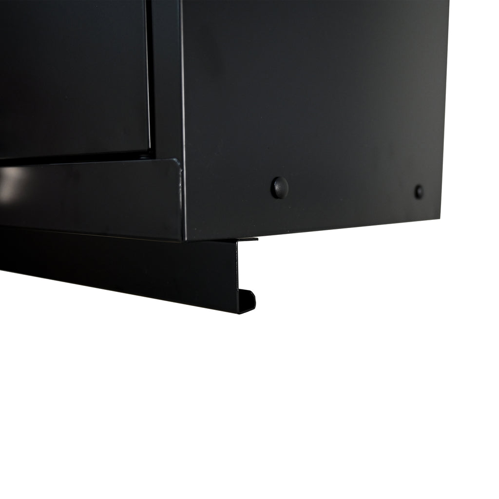 Set de meubles de garage Artman 5 pièces – Noir & rouge – Armoires murales et sur pied avec plan de travail et serrures - CD-3000LWB