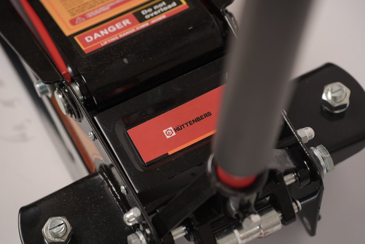 Hydraulic Garage Jack 3TON EXTRA LOWHuttenberg Cric Hydraulique Extra Bas 3 Tonnes – Lightning™ Hydraulics – Acier Haute Résistance – 75 à 505 mm – Atelier & Garage