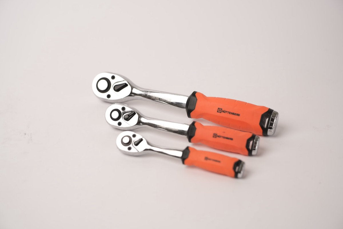 Huttenberg Servante d’Atelier 6 tiroirs rempli sur 7 avec Plan de Travail en acier – Chariot à Outils Professionnel Mobile – Atelier & Garage