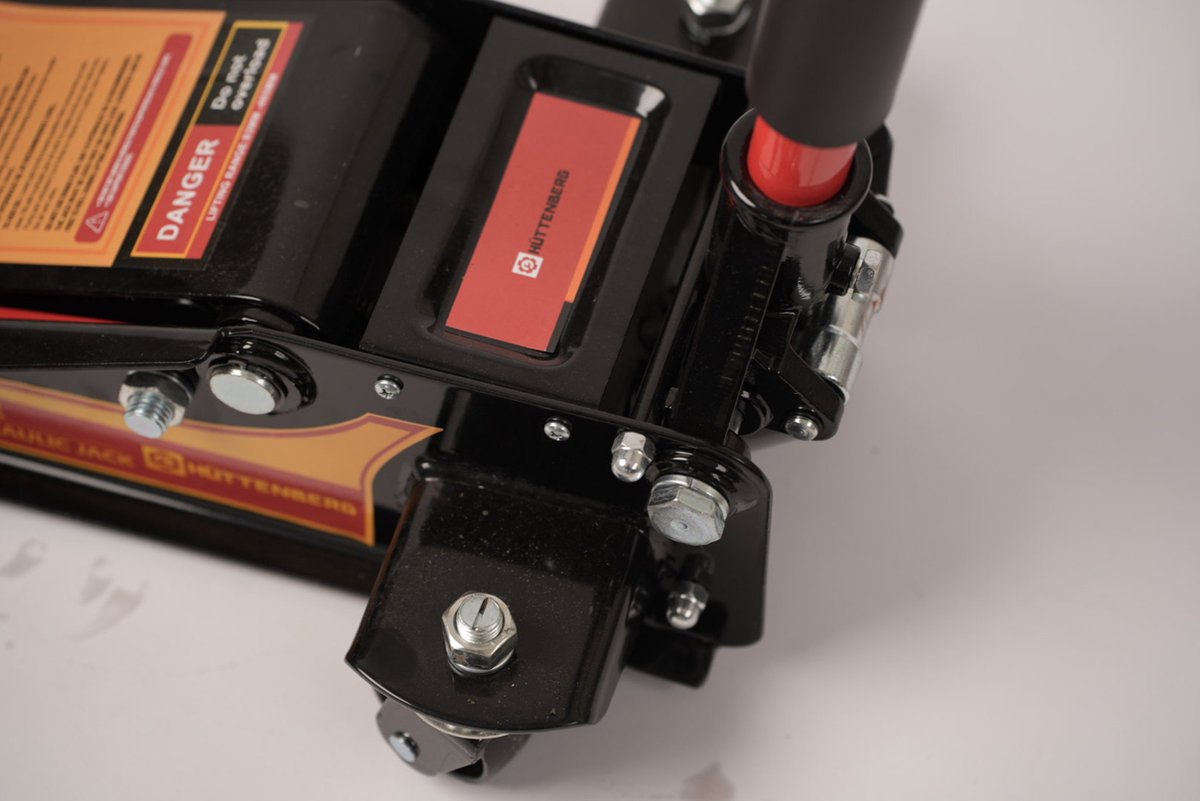 Hydraulic Garage Jack 3TON EXTRA LOWHuttenberg Cric Hydraulique Extra Bas 3 Tonnes – Lightning™ Hydraulics – Acier Haute Résistance – 75 à 505 mm – Atelier & Garage