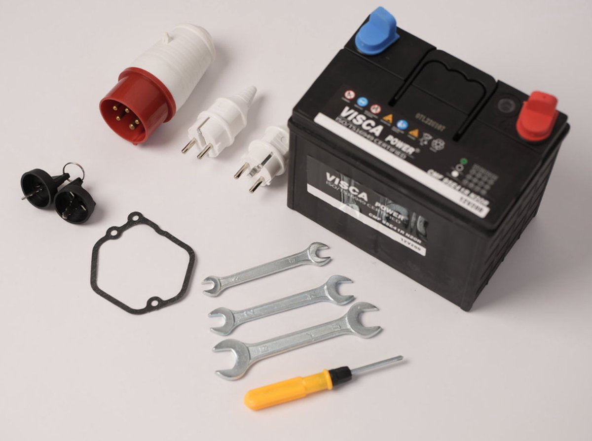 Huttenberg H8500D Groupe Électrogène Diesel 5 KVA – 5000W – Mobile – Démarrage Électrique – AVR – Alimentation de Secours