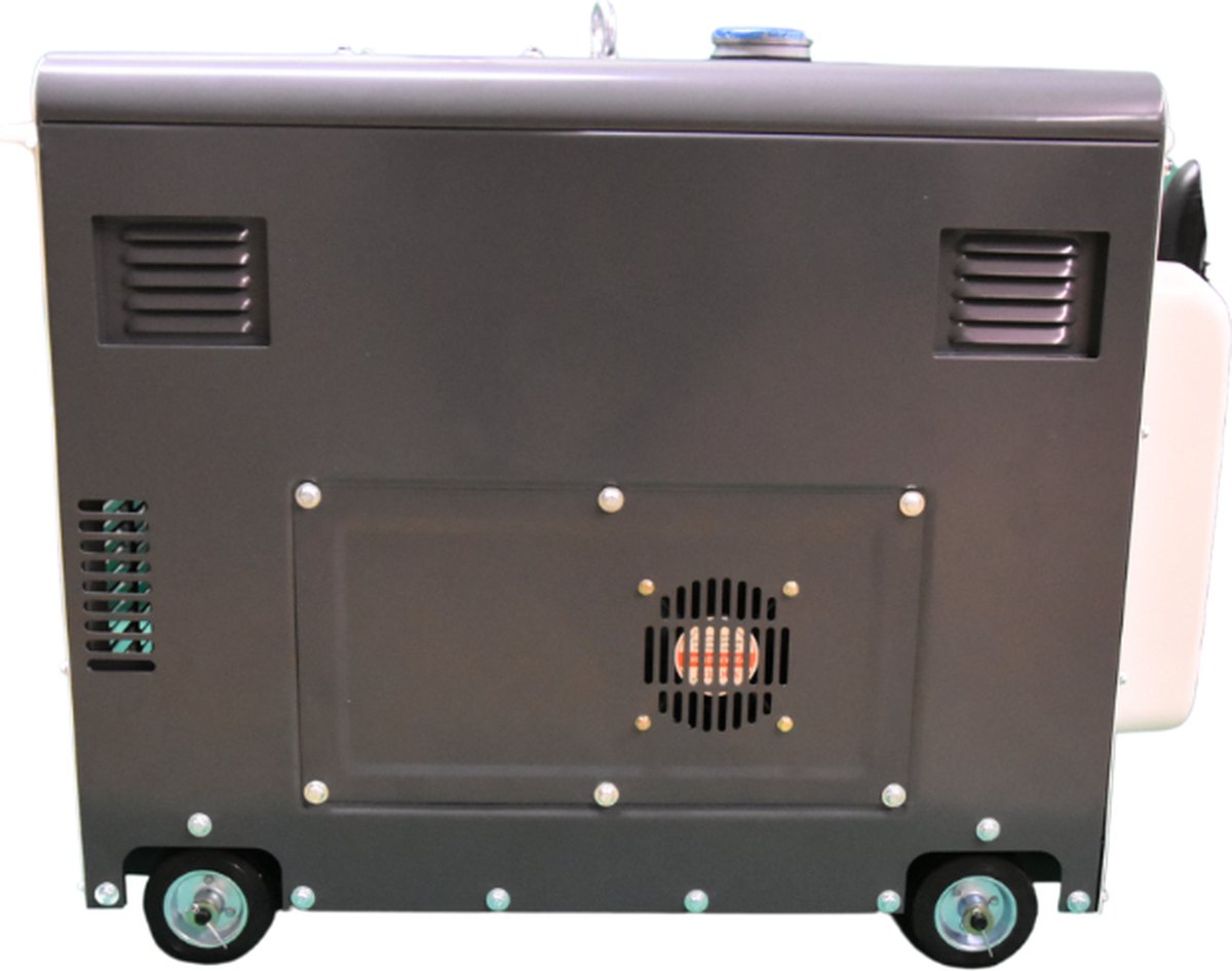 Huttenberg H8500D Groupe Électrogène Diesel 5 KVA – 5000W – Mobile – Démarrage Électrique – AVR – Alimentation de Secours