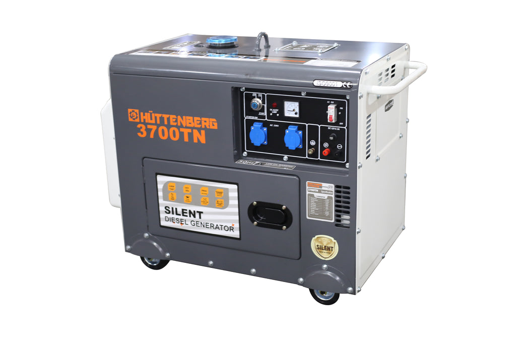 Groupe électrogène diesel silencieux 3700TN – 3 kW – 220V – Monophasé – AVR – Démarrage électrique