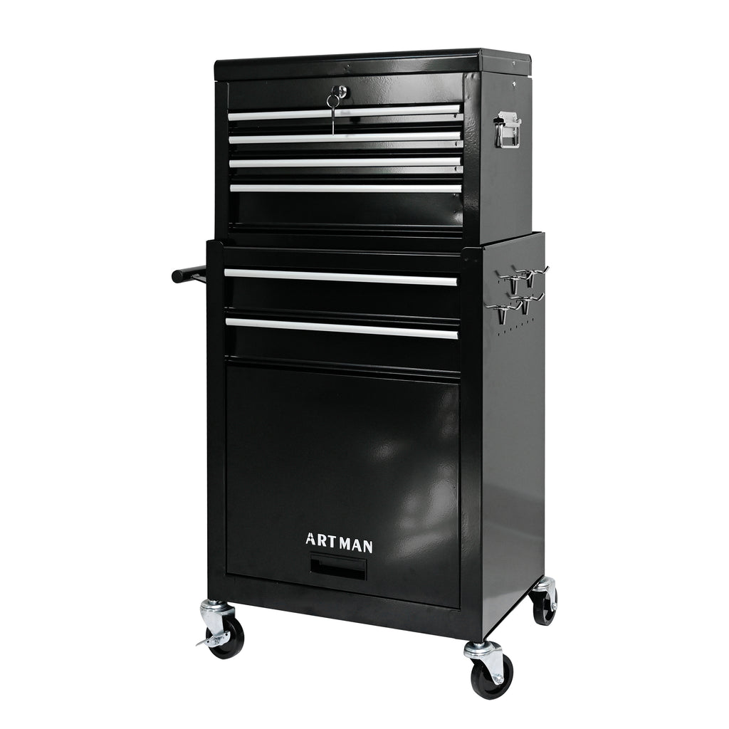 Système Modulaire Artman 531x330x1090mm Emboîtable – Noir - CD-2206SC