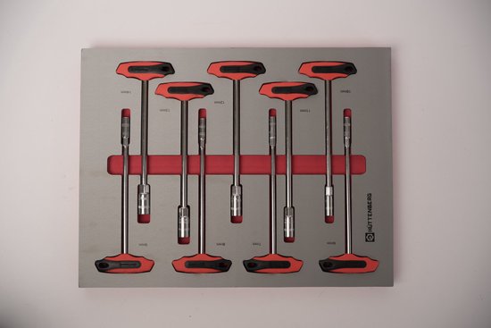 Hüttenberg TitanVault Pro-12 – Chariot d’Atelier Professionnel 12 Tiroirs avec 9 Modules d’Outils Complets – 485 Pièces