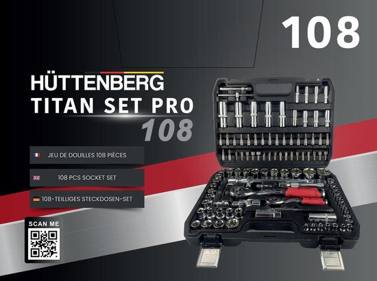 Huttenberg 108-Piece Professional Socket Set
