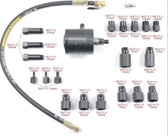 Huttenberg Extracteur à Injecteurs Diesel Pneumatique – Slide Hammer Professionnel pour Injecteurs Grippés – Outil Atelier & Mécanique