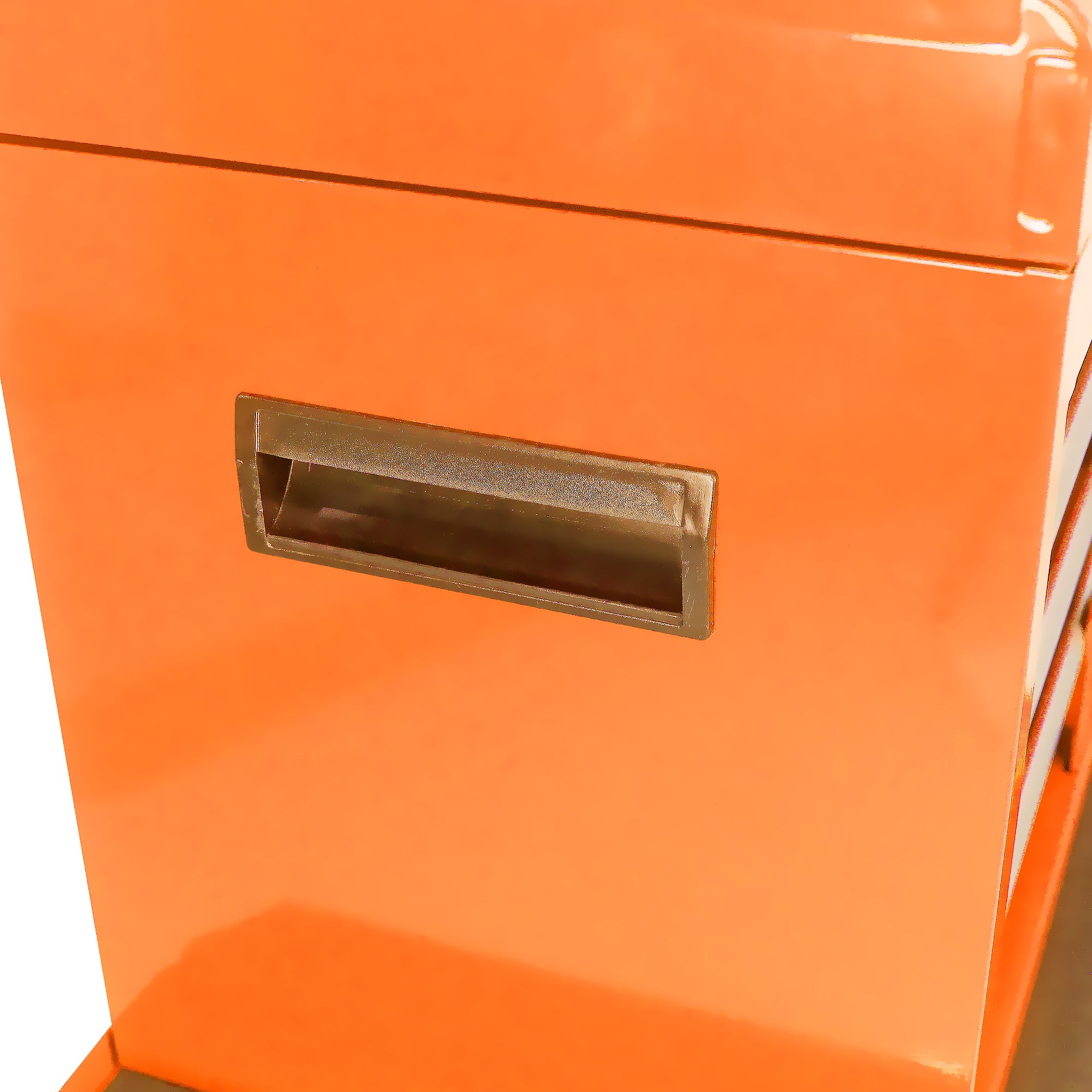 Chariot à outils ARTMAN CD-1201 – 2 tiroirs – Compact et robuste – Acier thermolaqué – Orange