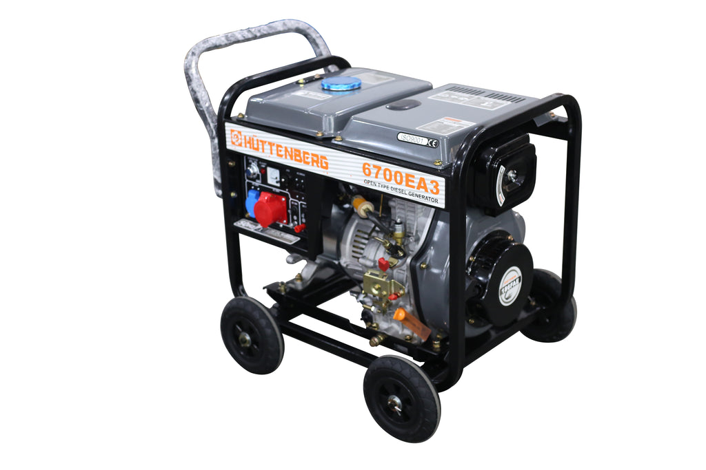 Groupe électrogène diesel ouvert 6700EA3D – Triphasé 380V – AVR – Démarrage électrique – Usage professionnel