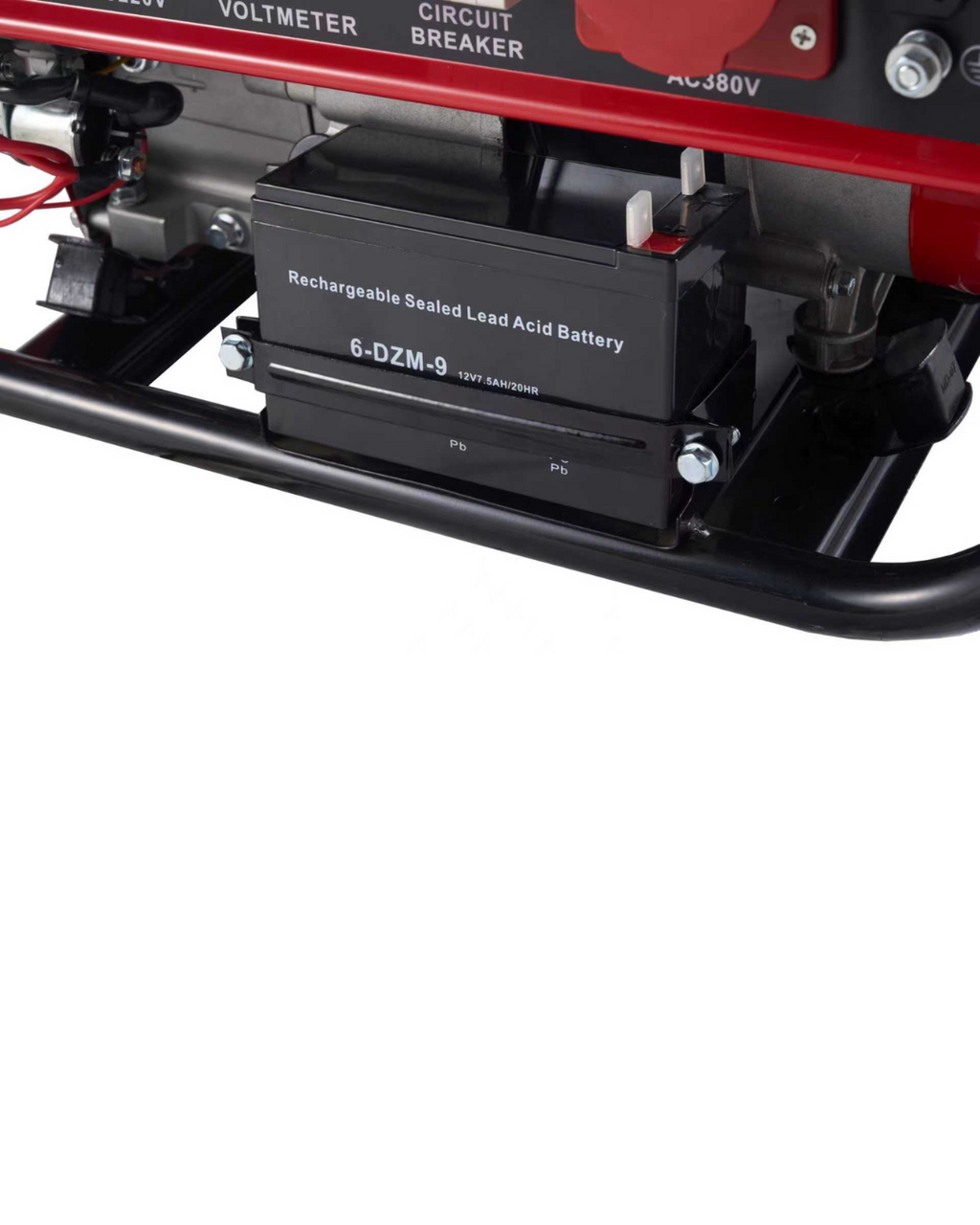 Huttenberg H8500W Groupe Électrogène Essence 8500W avec Batterie – Démarrage Électrique – Prises 220V / 380V – Usage Maison, Atelier & Extérieur