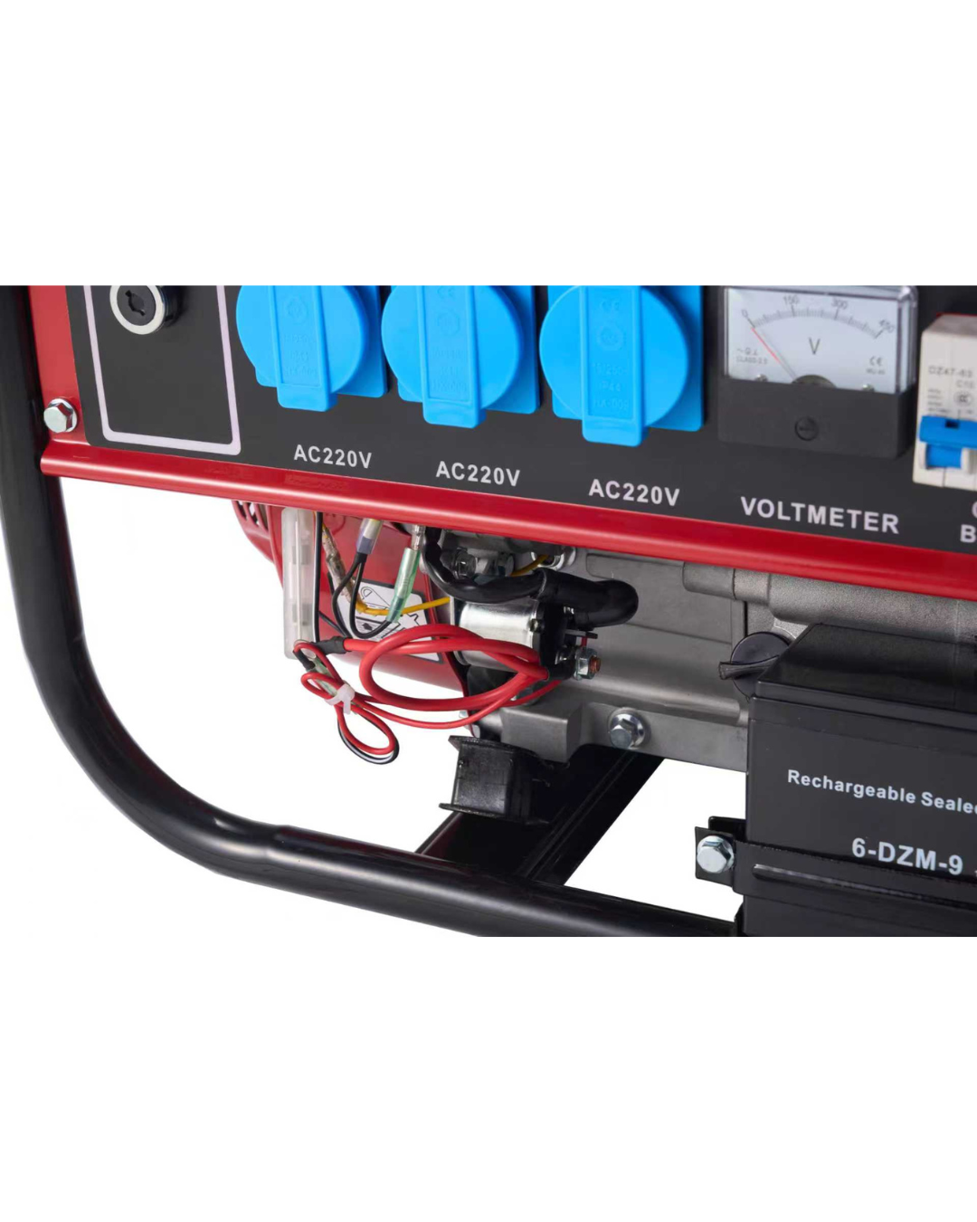 Huttenberg H8500W Groupe Électrogène Essence 8500W avec Batterie – Démarrage Électrique – Prises 220V / 380V – Usage Maison, Atelier & Extérieur