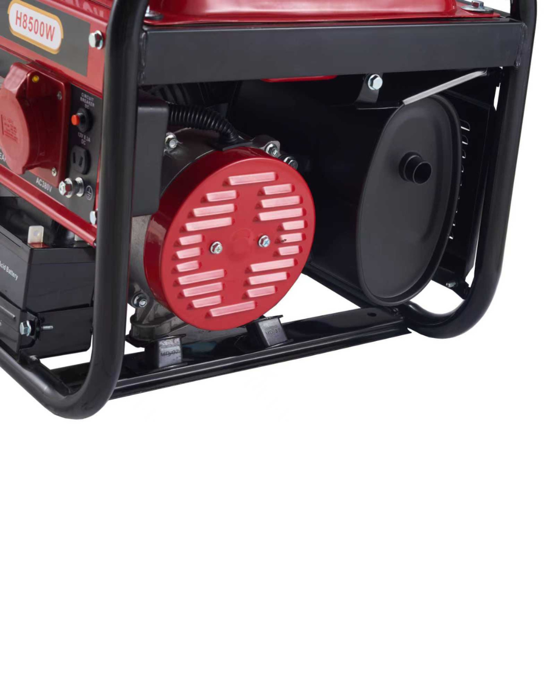 Huttenberg H8500W Groupe Électrogène Essence 8500W avec Batterie – Démarrage Électrique – Prises 220V / 380V – Usage Maison, Atelier & Extérieur