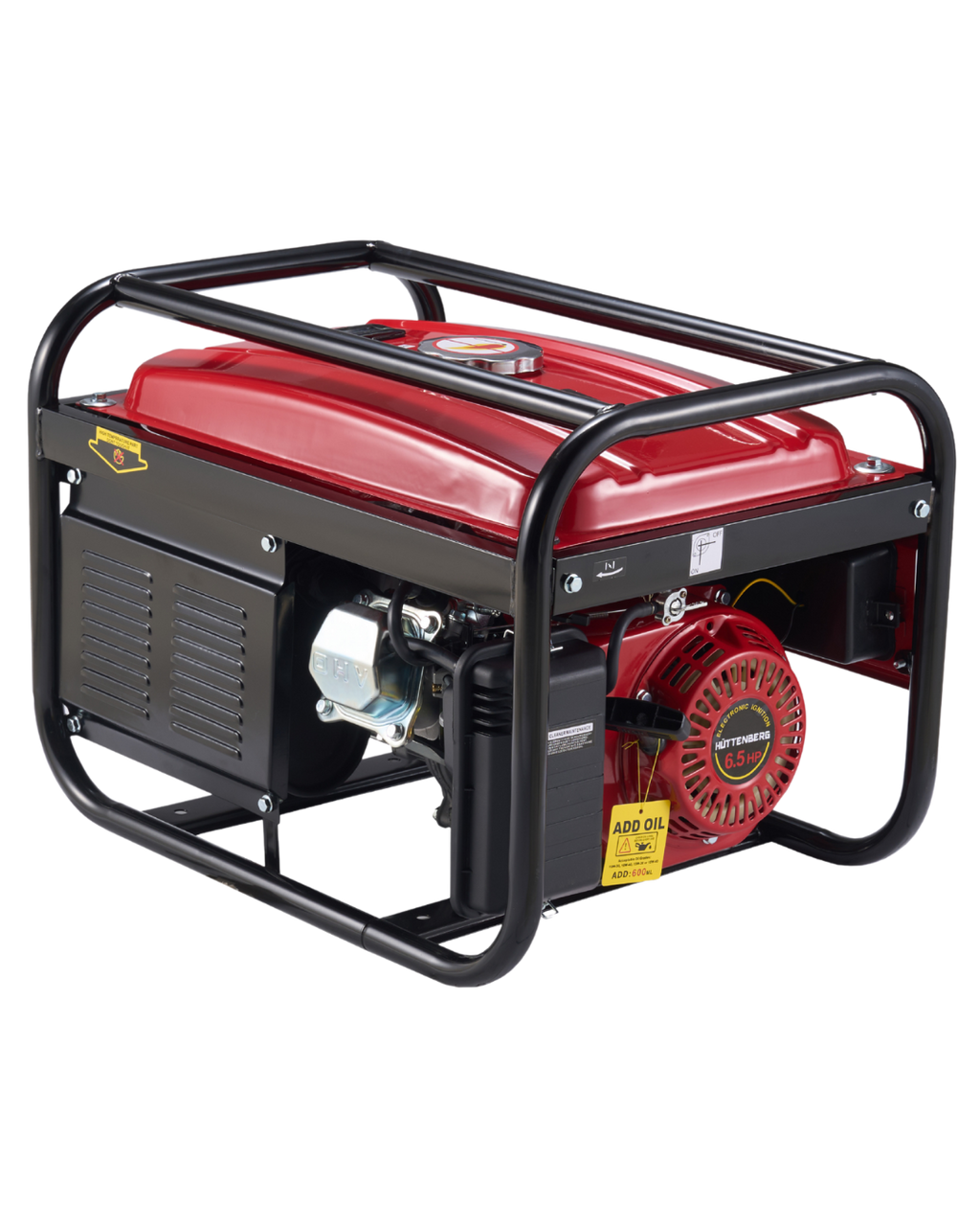 Huttenberg H8500W Groupe Électrogène Essence 8500W avec Batterie – Démarrage Électrique – Prises 220V / 380V – Usage Maison, Atelier & Extérieur