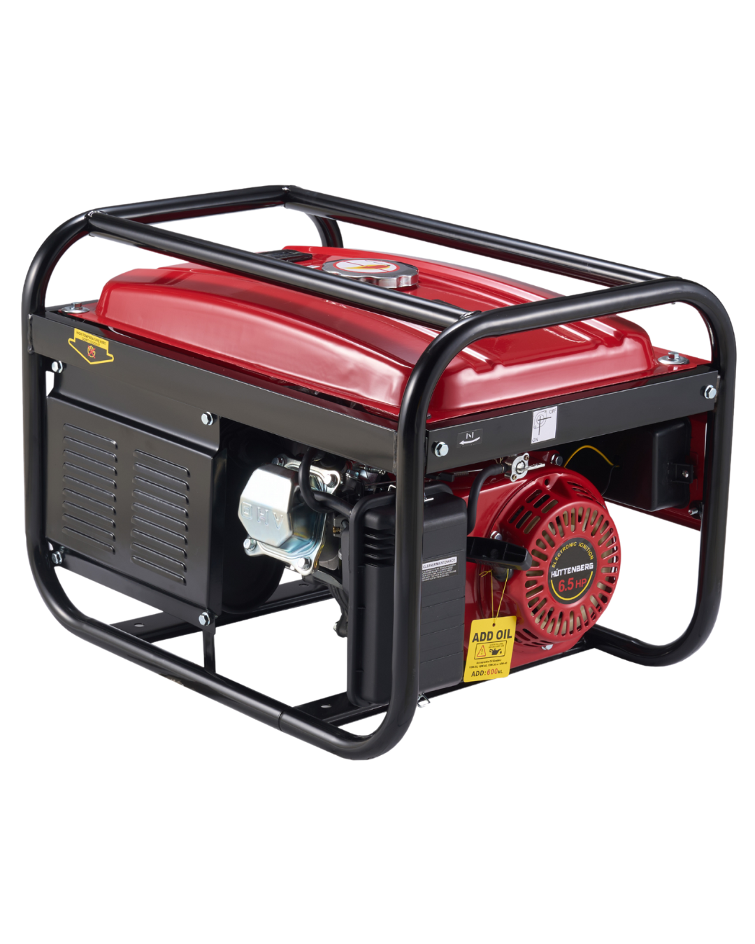 Huttenberg H8500W Groupe Électrogène Essence 8500W avec Batterie – Démarrage Électrique – Prises 220V / 380V – Usage Maison, Atelier & Extérieur