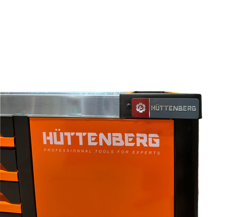 Huttenberg JUMBO – Servante d’atelier professionnelle XXL 7 tiroirs avec outillage complet – Acier 0,8 mm