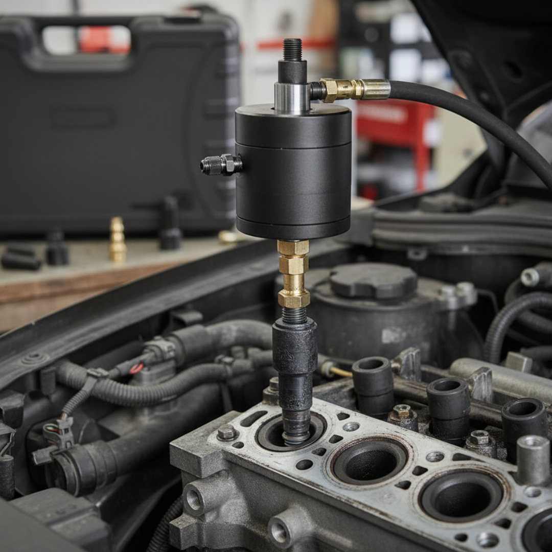 Huttenberg Extracteur à Injecteurs Diesel Pneumatique – Slide Hammer Professionnel pour Injecteurs Grippés – Outil Atelier & Mécanique