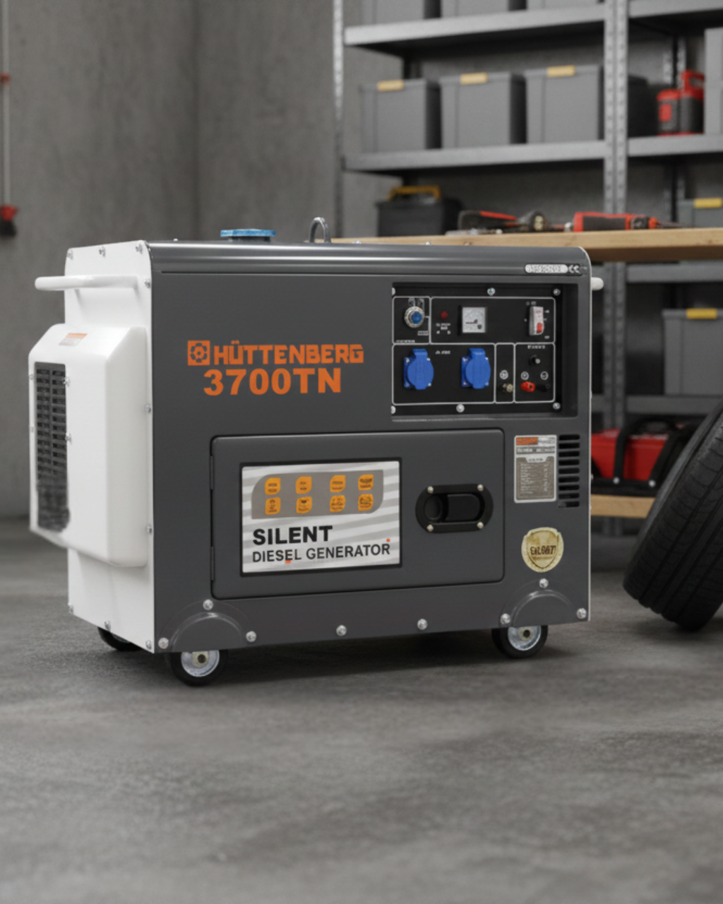 Groupe électrogène diesel silencieux 3700TN – 3 kW – 220V – Monophasé – AVR – Démarrage électrique