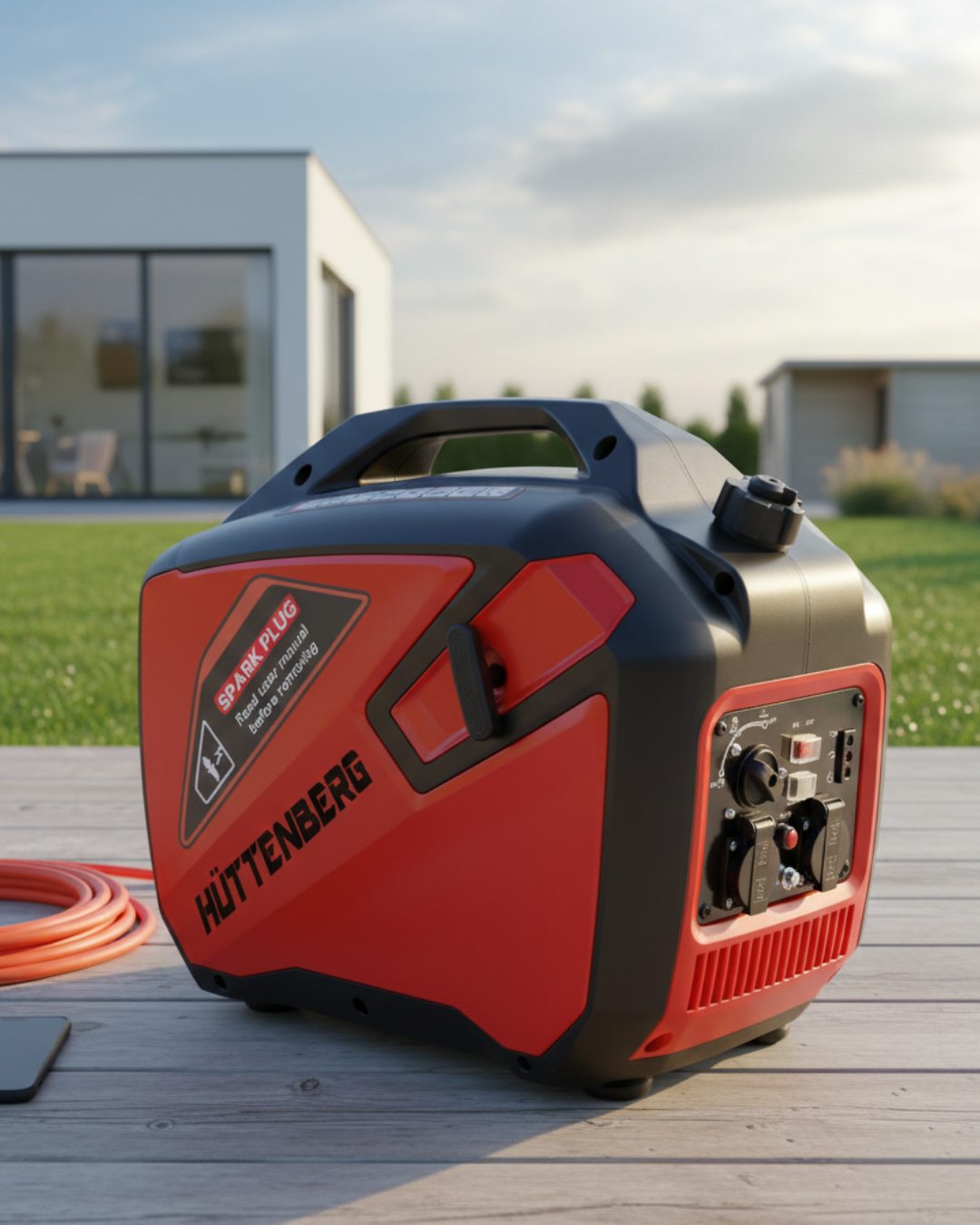 Groupe électrogène - générateur inverter Hi3500S – Essence – 3 200 W – Silencieux – Compact – Usage domestique & mobile