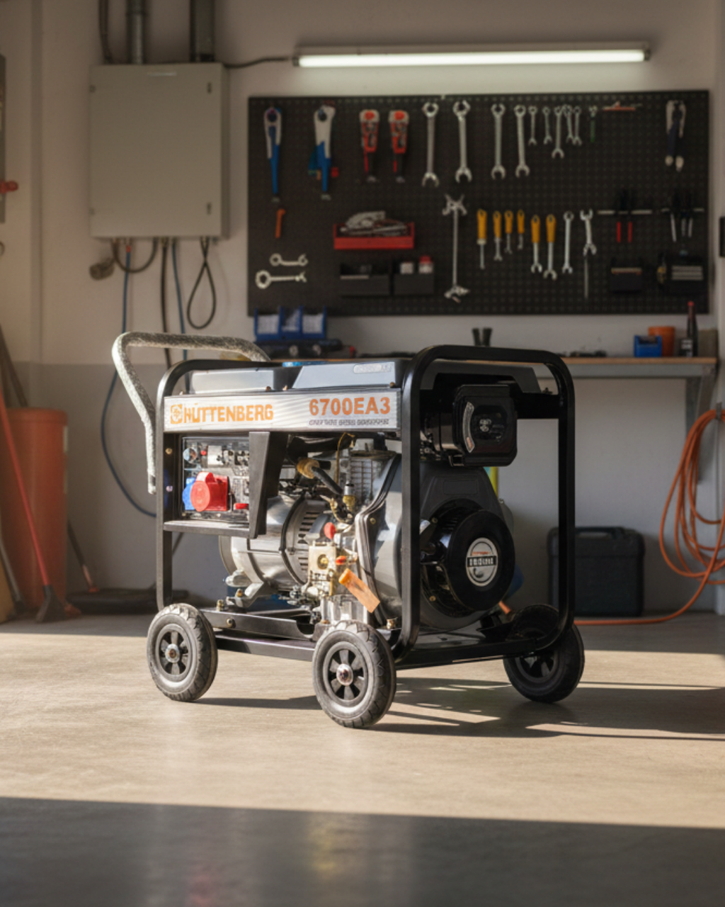 Groupe électrogène diesel ouvert 6700EA3D – Triphasé 380V – AVR – Démarrage électrique – Usage professionnel